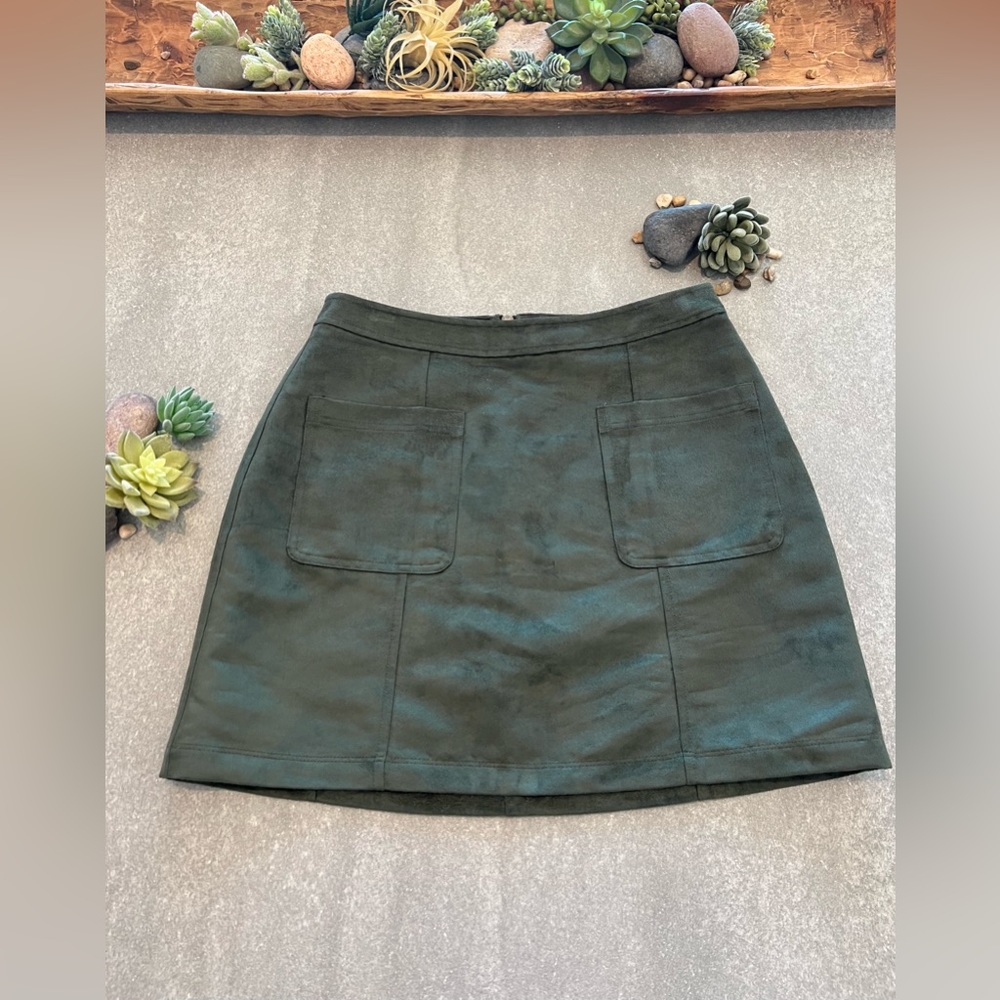 Deep Green Velvet Skirt